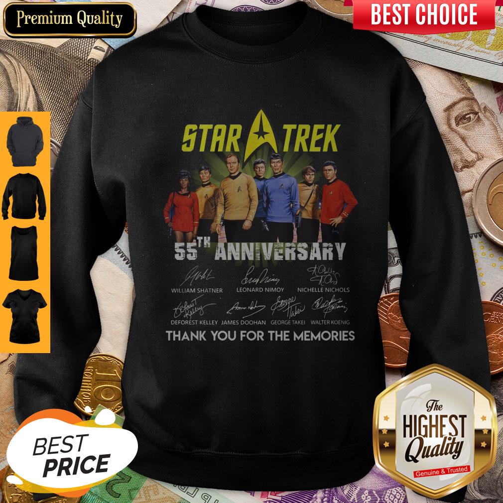 Star Trek 55th Anniversary Signature Thank You For The Memories Shirt