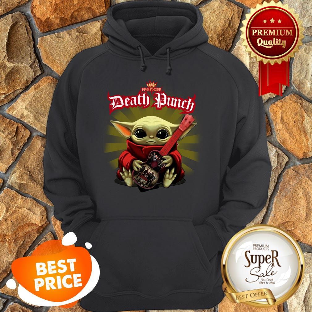 Star Wars Baby Yoda Hug Five Finger Death Punch 5FDP Guitar Shirt