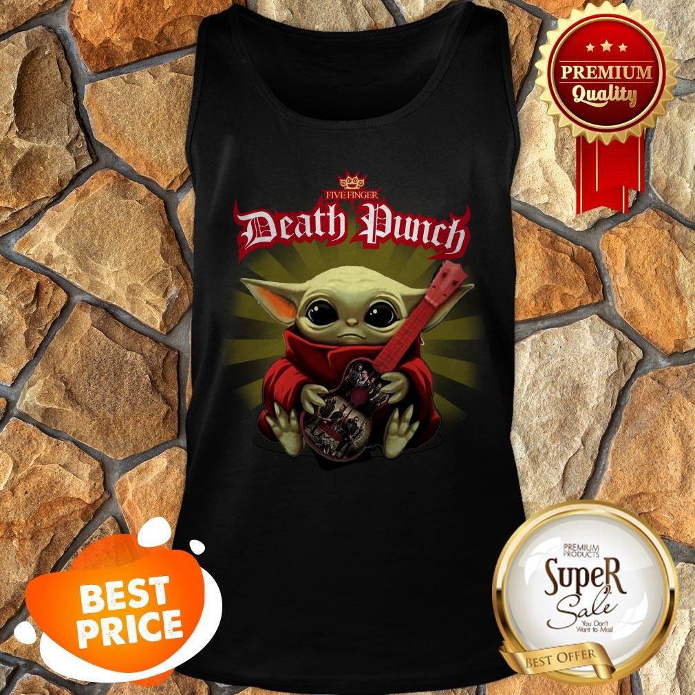 Star Wars Baby Yoda Hug Five Finger Death Punch 5FDP Guitar Shirt