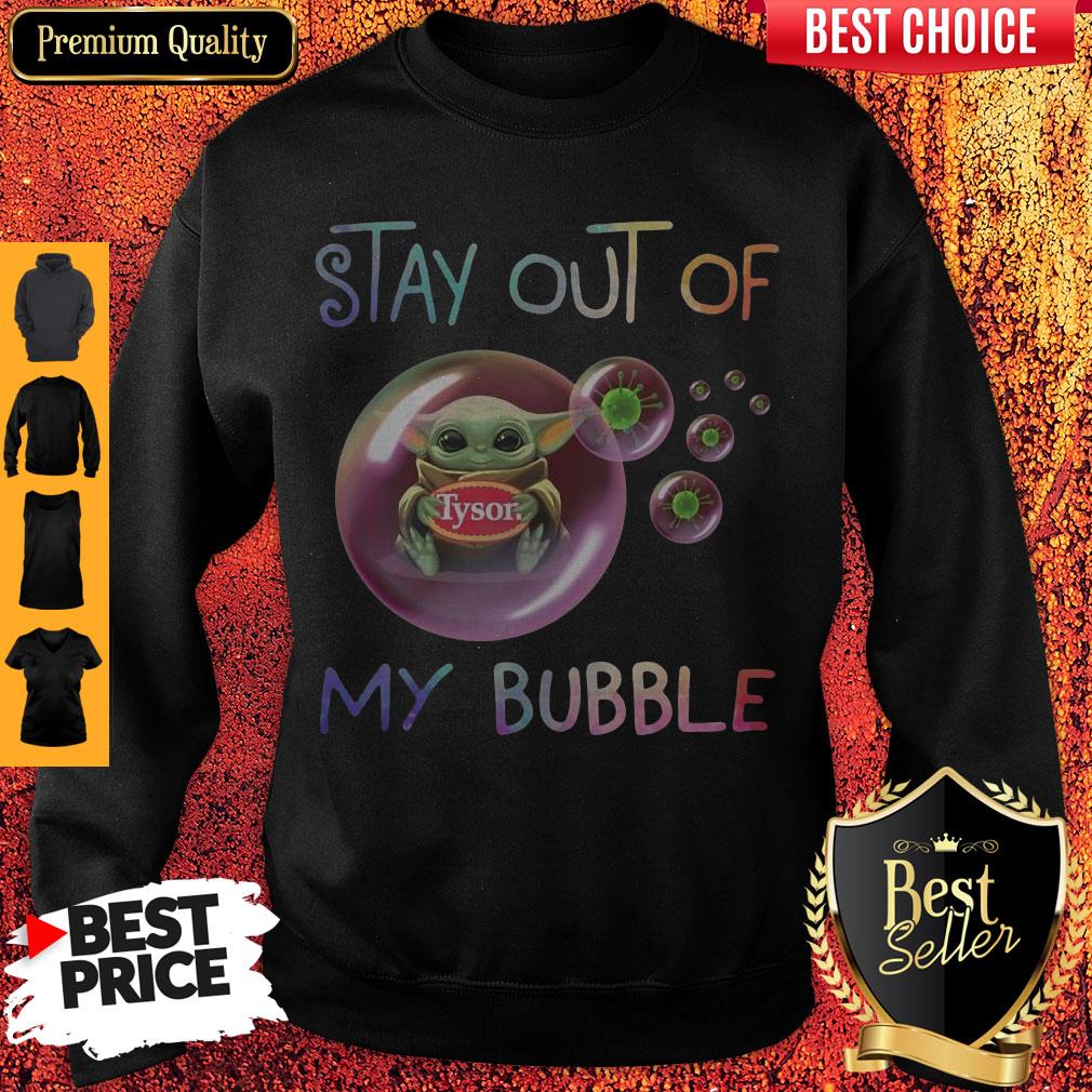 Star Wars Baby Yoda Hug Tyson Covid-19 Stay Out Of My Bubble Shirt