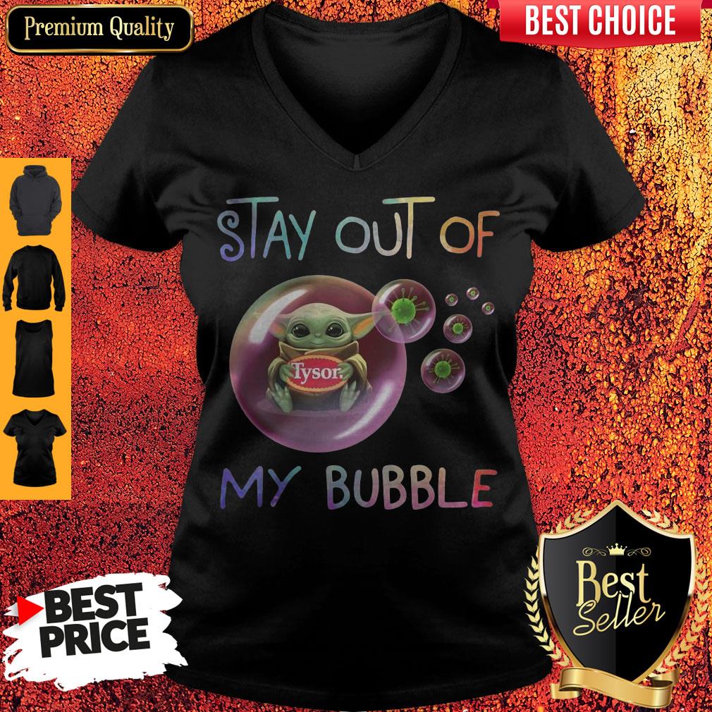 Star Wars Baby Yoda Hug Tyson Covid-19 Stay Out Of My Bubble Shirt