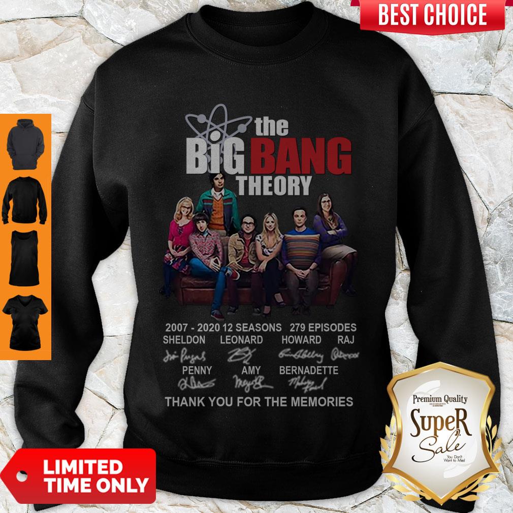 Premium The Big Bang Theory Thank You For The Memories Signature Shirt