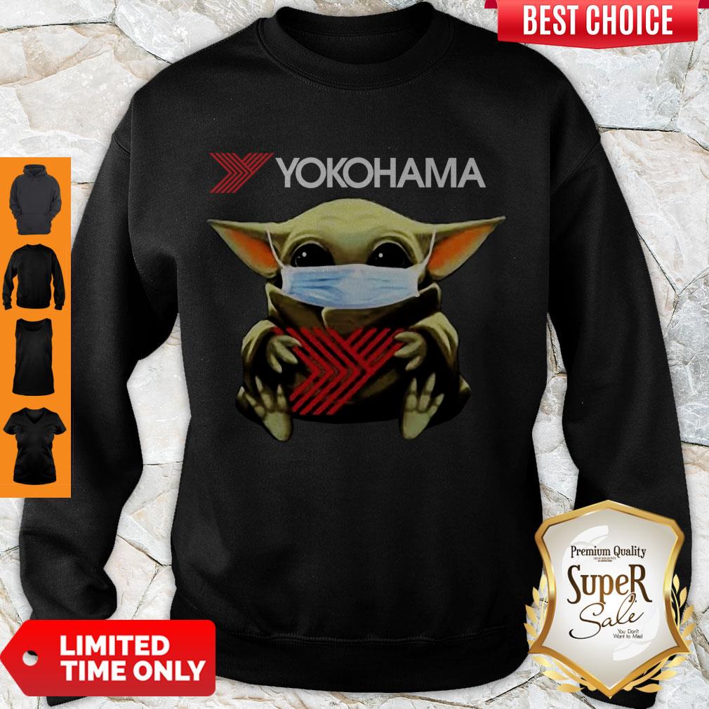 Cute Baby Yoda Face Mask Yokohama Shirt
