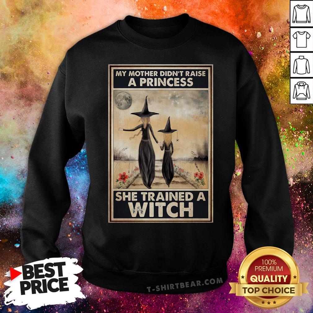 Original My Mother Didn’t Raise A Princess She Trained A Witch Poster Shirt