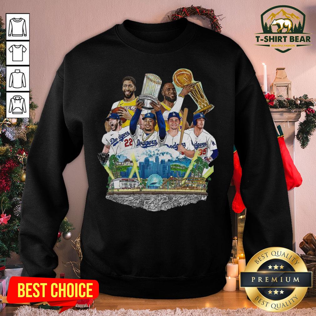 Awesome LA Lakers And Dodgers World Series Champions 2020 Legend Shirt