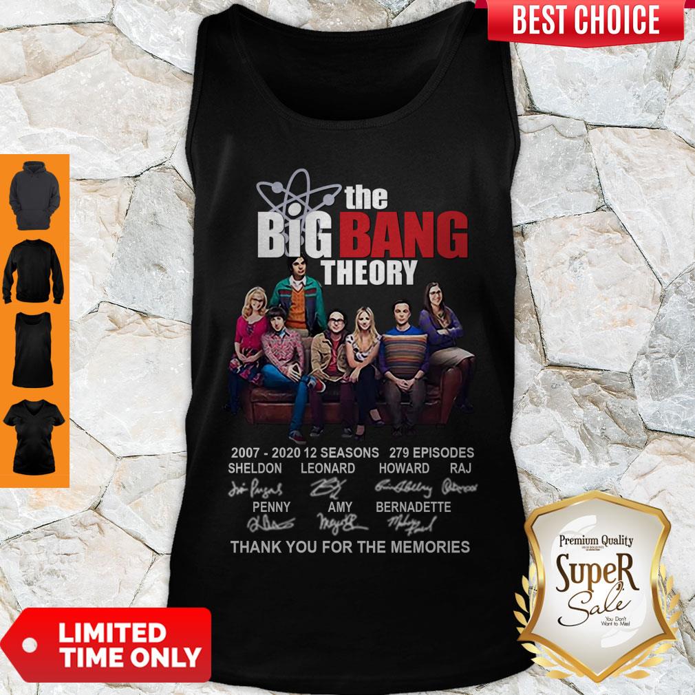 Premium The Big Bang Theory Thank You For The Memories Signature Shirt