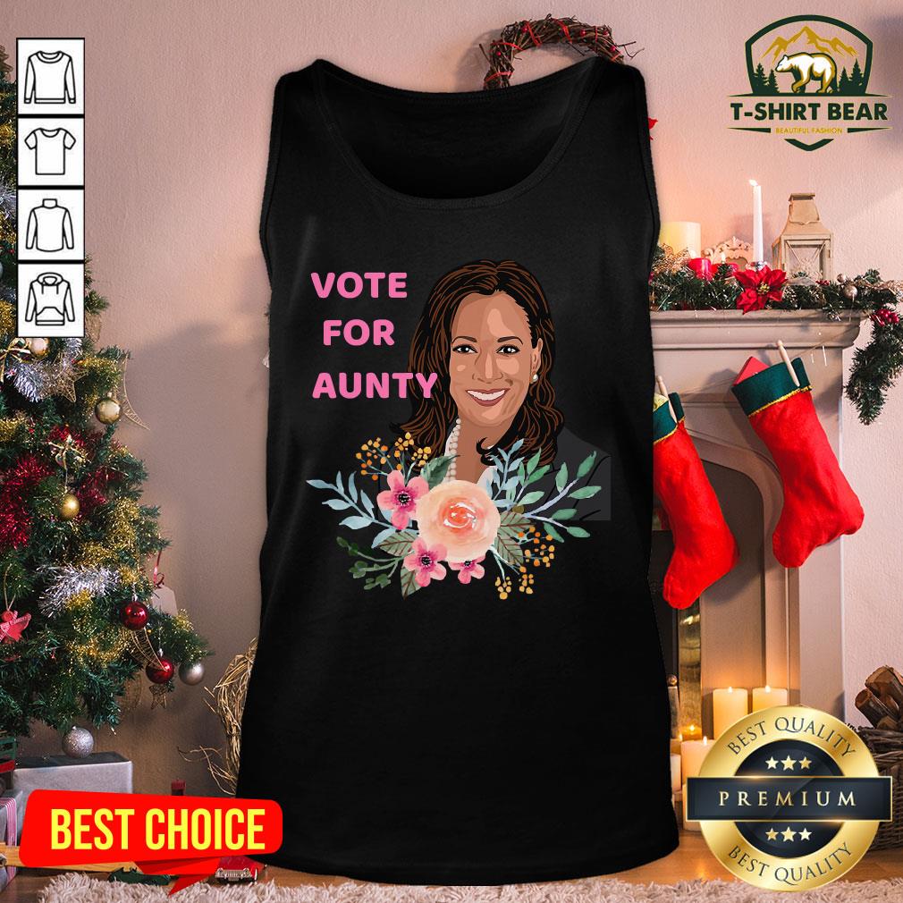 Pretty Kamala Harris Vote For Aunty Flowers Shirt