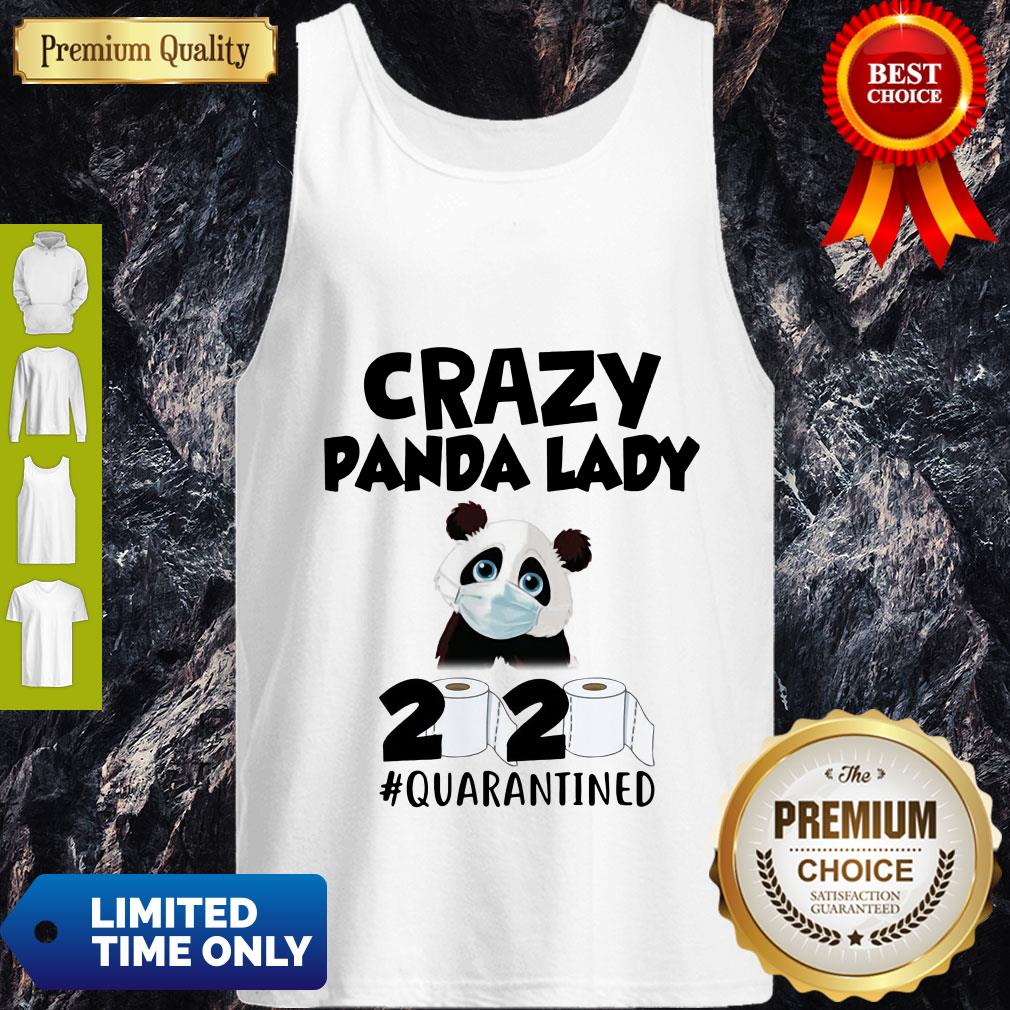 Crazy Panda Lady 2020 Quarantined Toilet Paper Mask COVID-19 Shirt