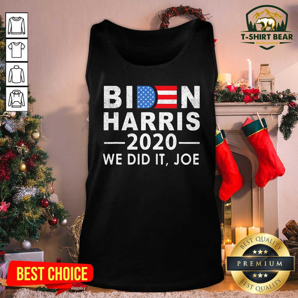 Official Biden Harris 2020 We Did It Joe American Flag Election Shirt