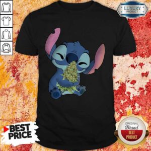 Funny Stitch Hug Cannabis Shirt