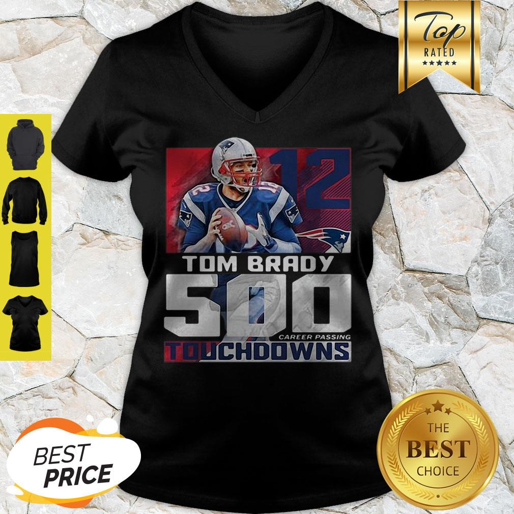 Tom Brady 500 Touchdowns Patriots 12 New England Patriots Shirt