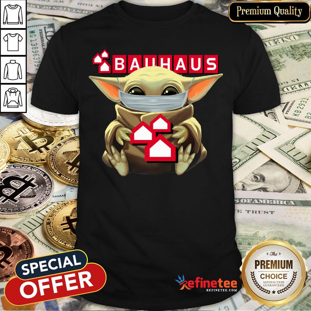 Top Baby Yoda Mask Hug Bauhaus Shirt