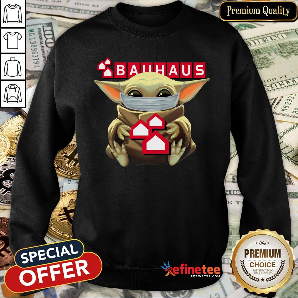Top Baby Yoda Mask Hug Bauhaus Shirt