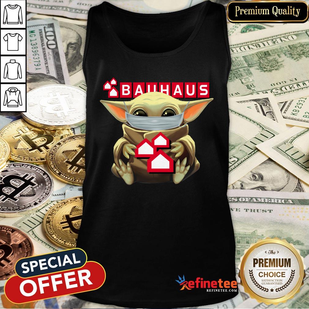 Top Baby Yoda Mask Hug Bauhaus Shirt