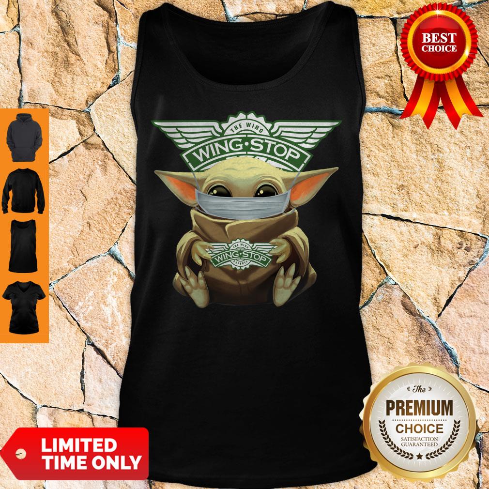 Top Baby Yoda Mask Hug The Wingstop Shirt