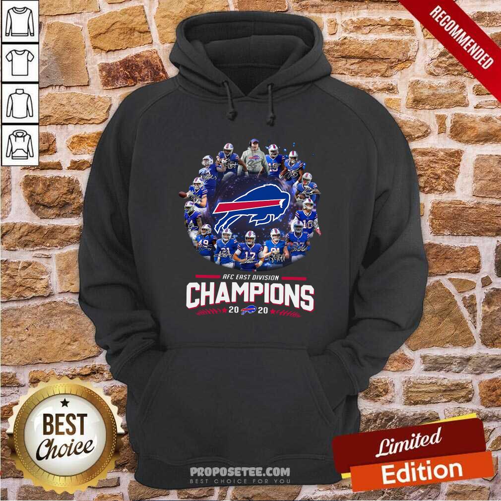Top Buffalo Bills Team Afc East Division Champions 2020 Signatures Shirt