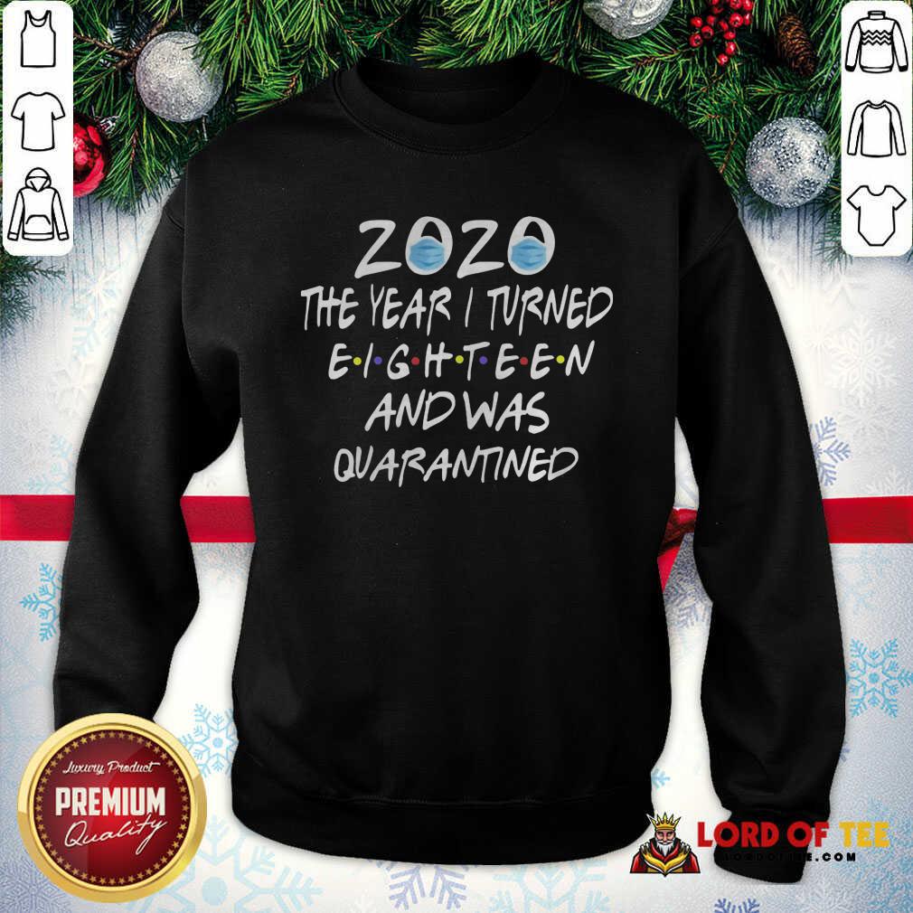 Top Face Mask 2020 The Year I Turned Eighteen And Was Quarantined Shirt