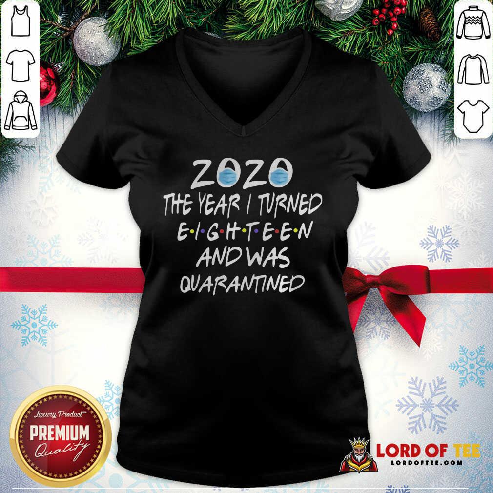 Top Face Mask 2020 The Year I Turned Eighteen And Was Quarantined Shirt