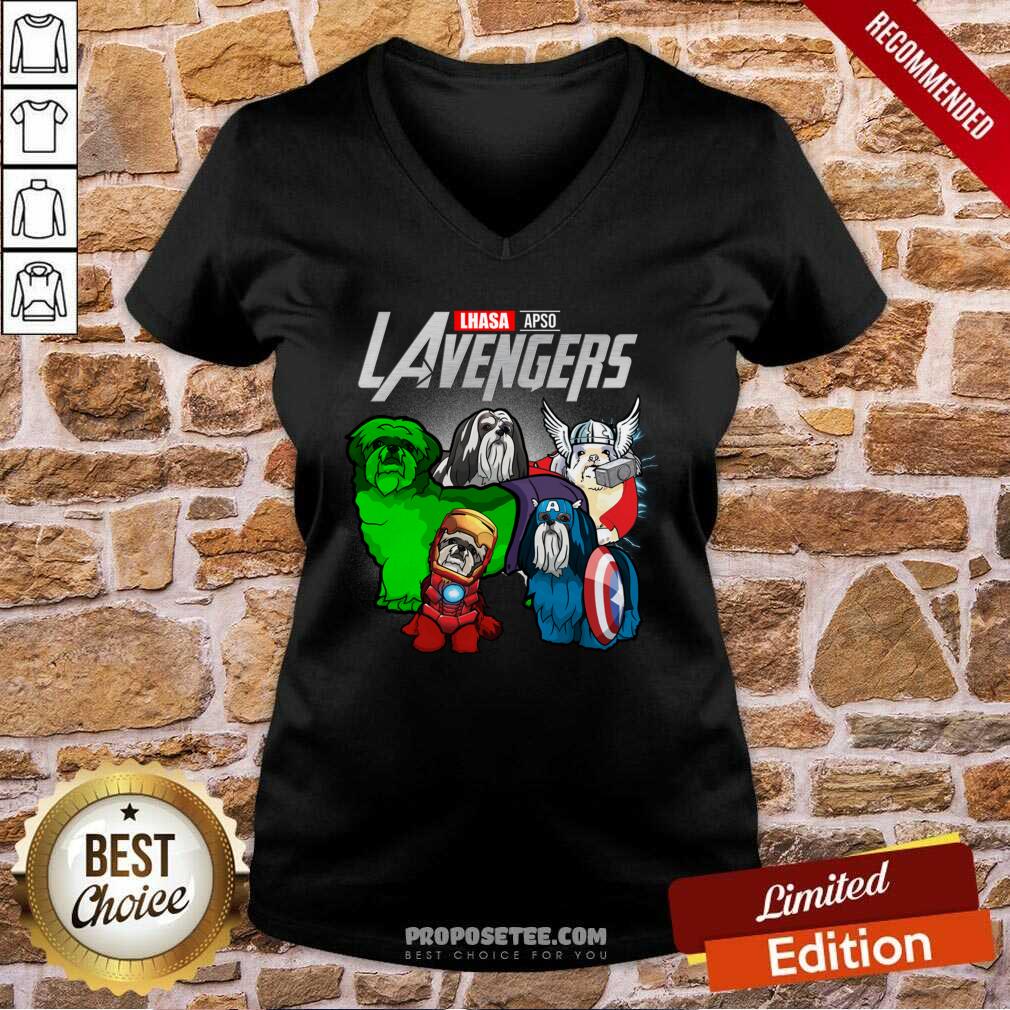 Top Lhasa Apso Marvel Avengers LAvengers Shirt