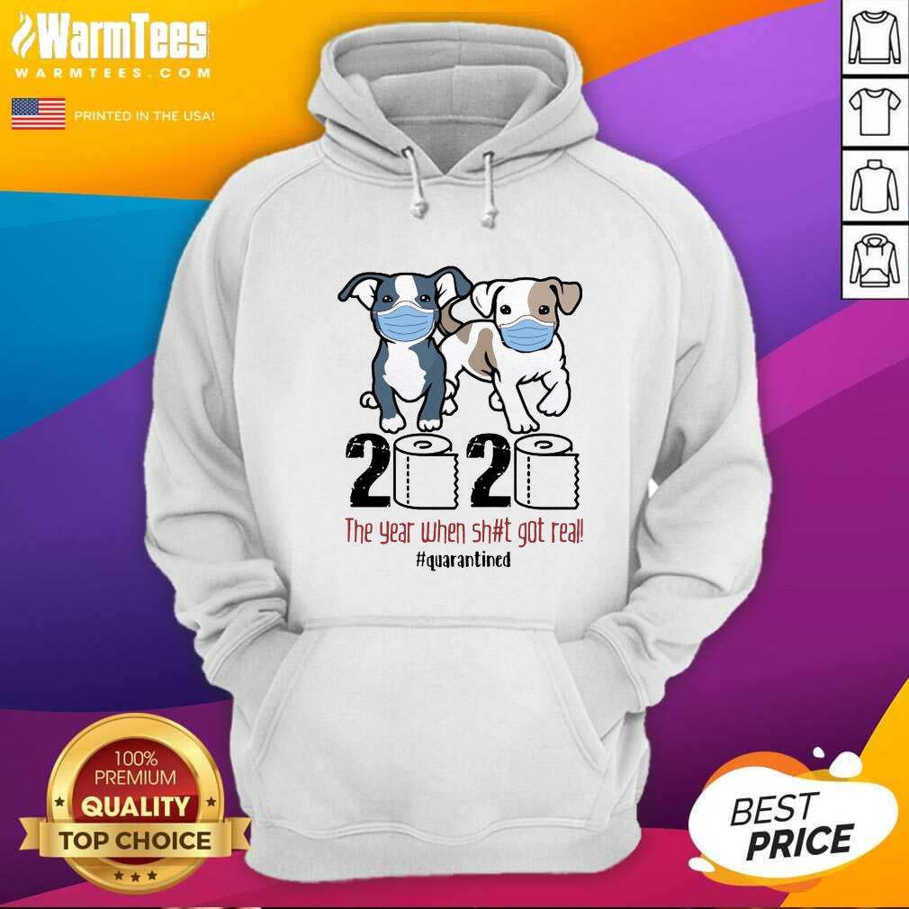 Top Pitbull Toilet Paper 2020 The Year When Shit Got Real Quarantined Shirt