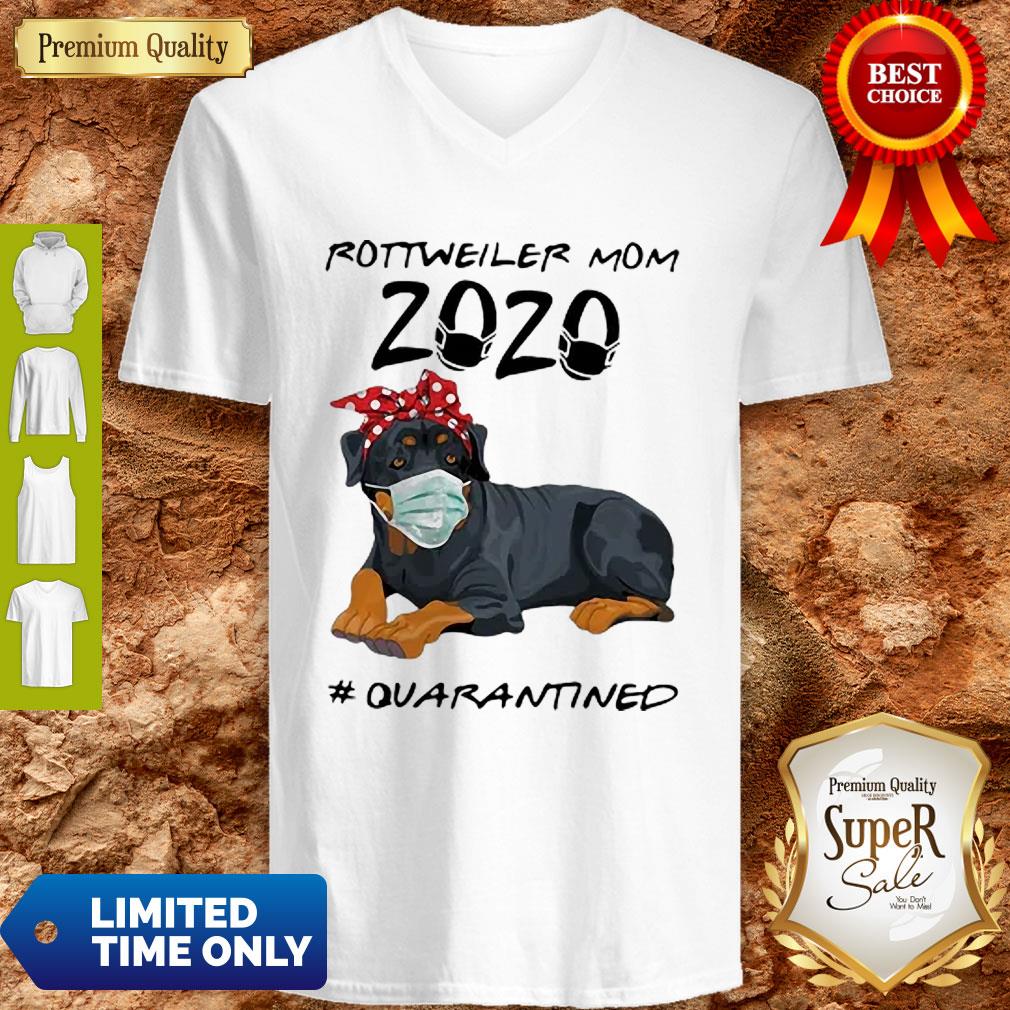 Top Rottweiler Mom 2020 #Quarantined COVID-19 Shirt