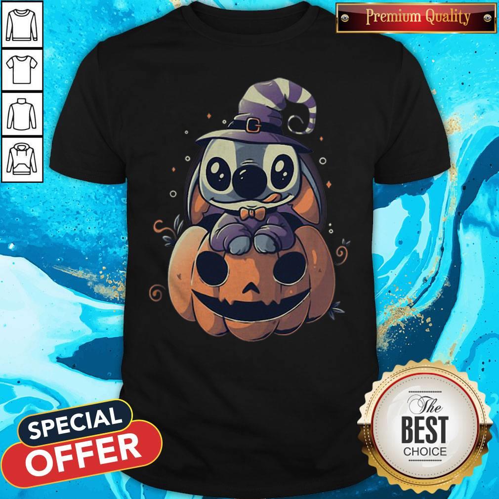 Top Stitch Pumpkin Halloween Shirt