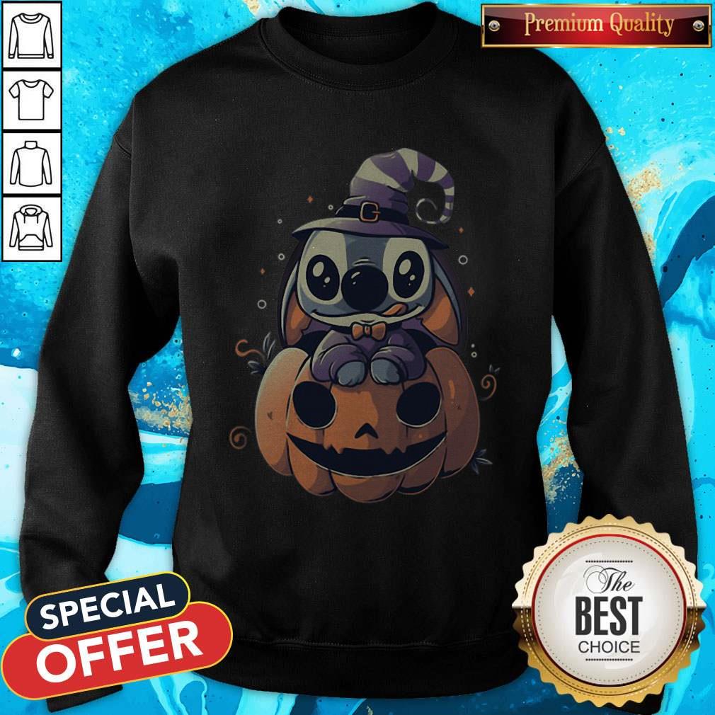 Top Stitch Pumpkin Halloween Shirt