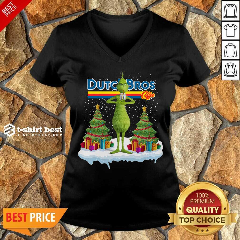 Top The Grinch Drink Dutch Bros Coffee Merry Christmas Shirt