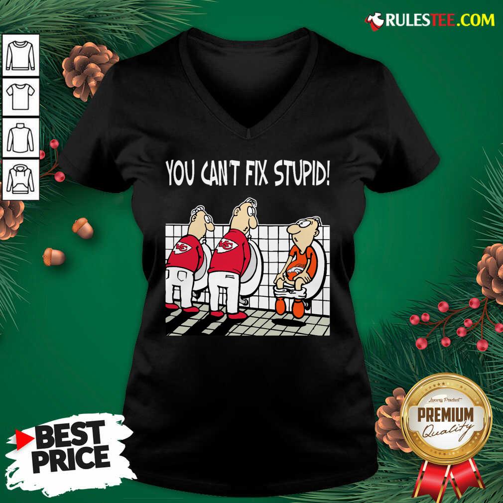 Top You Can’t Fix Stupid Funny Kansas City Chiefs NFL Shirts