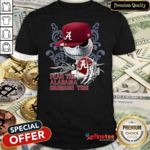 Cool Jack Skellington Fear The Alabama Crimson Tide Shirt