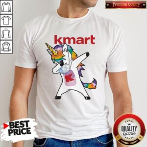 Dabbing Unicorn Mask Kmart Logo Coronavirus Shirt