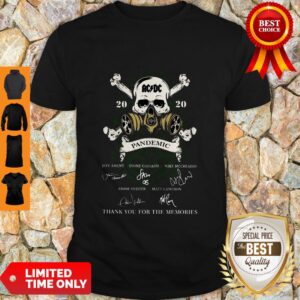Top AC DC 2020 Pandemic Jeff Ament Mike Mccreaday Thank You For The Memories Signatures Shirt
