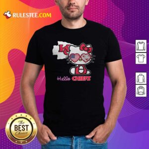 Premium Hello Kitty Hello Kansas City Chiefs With American Flag 2021 Shirt
