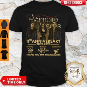 The Vampire Diaries 11th Anniversary 200902020 Thank You For The Memories Shirt