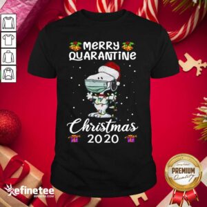 Excellent Snoopy Hat Santa Merry Quarantine Christmas 2020 Shirt