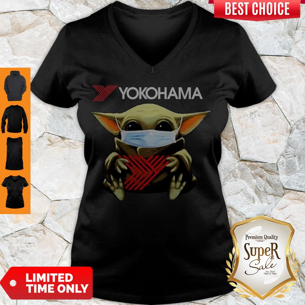 Cute Baby Yoda Face Mask Yokohama Shirt