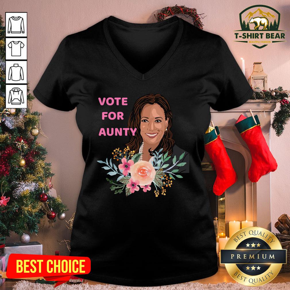 Pretty Kamala Harris Vote For Aunty Flowers Shirt