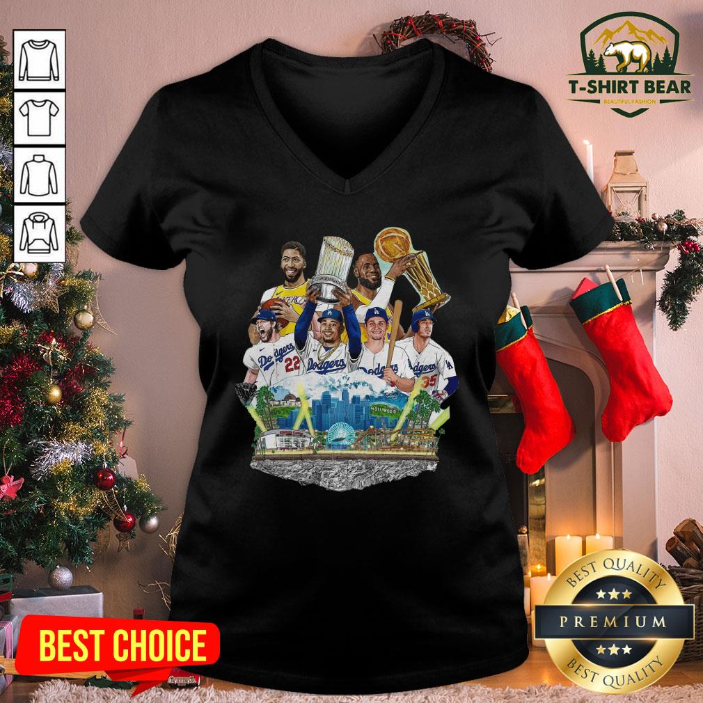 Awesome LA Lakers And Dodgers World Series Champions 2020 Legend Shirt