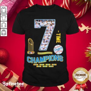 Official Los Angeles Dodgers 7 world series Champions 2020 Shirt