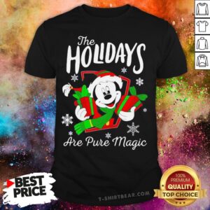 Pretty Mickey Mouse The Holidays Are Pure Magic Christmas Shirt