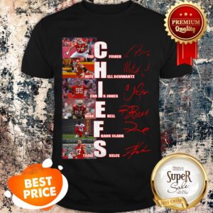 Kansas City Chiefs Eric Fisher Mitchell Schwartz Signatures Shirt