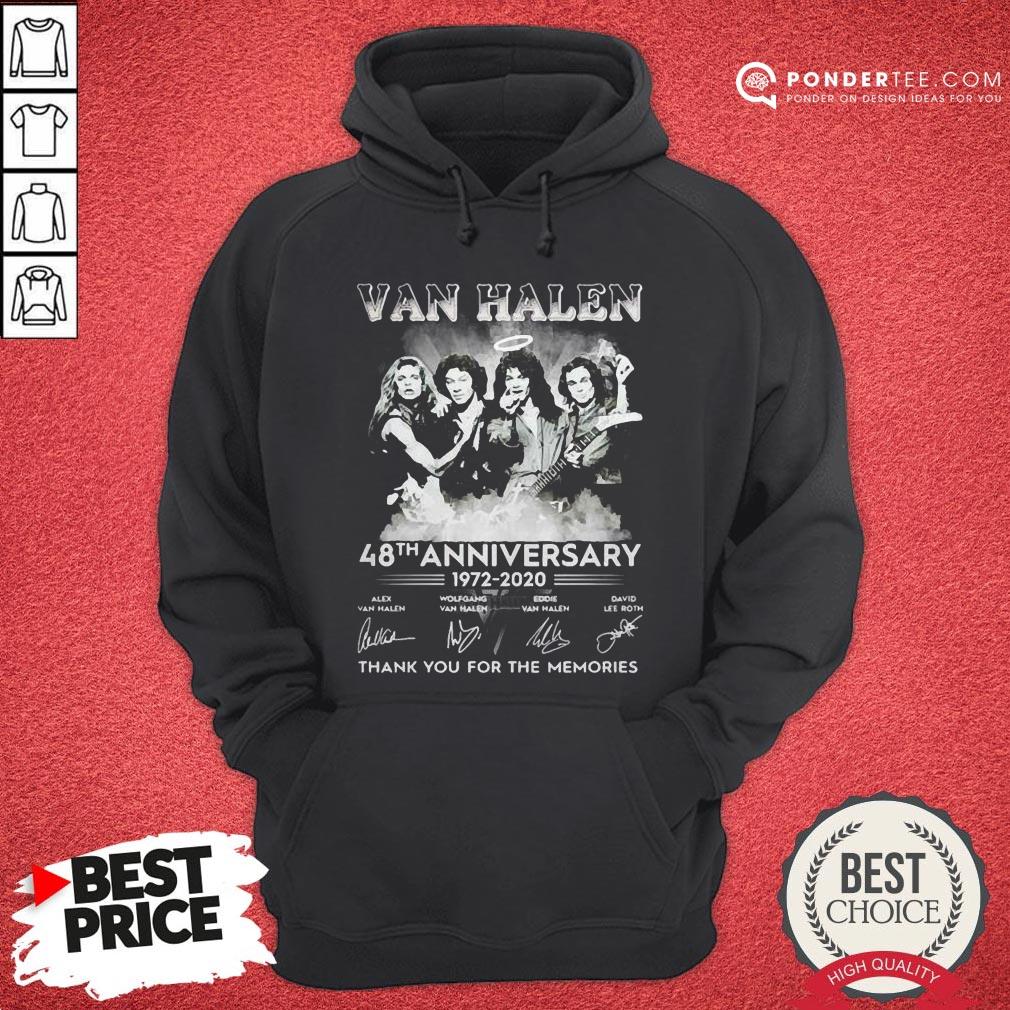 Van Halen 48th Anniversary 1972-2020 Thank You For The Memories Shirt