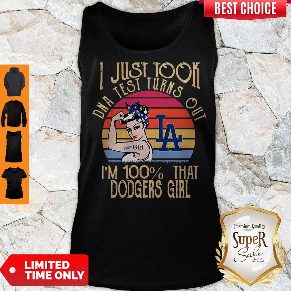 Vintage I Just Tool DNA Test Turns Out I’m 100% That Dodgers Girl Shirt