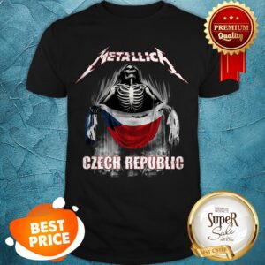 Official Skeleton Metallica Mashup Czech Republic Flag Shirt