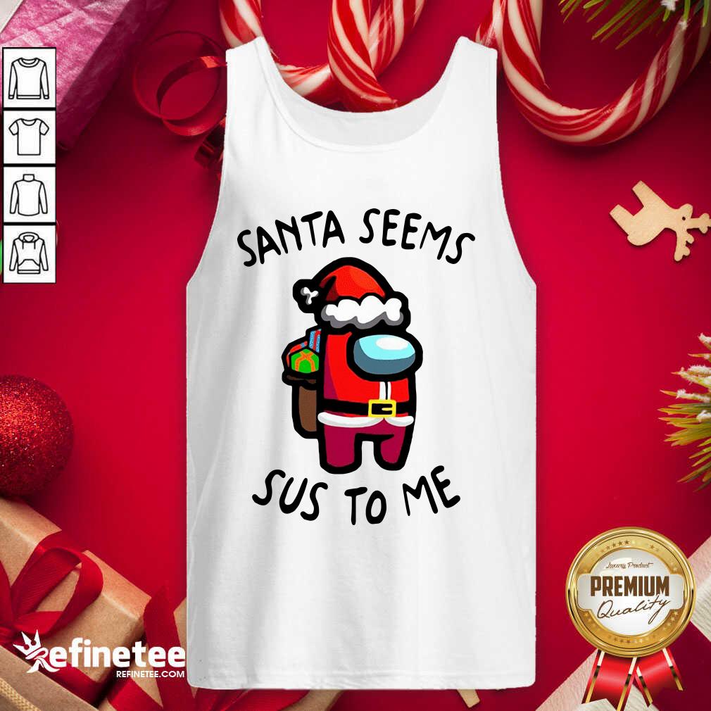 Wonderful Santa Seems Sus To Me Christmas Shirt