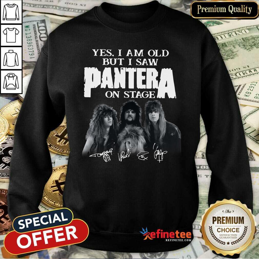 Wonderful Yes I Am Old But I Saw Panther On Stage Signatures Shirt