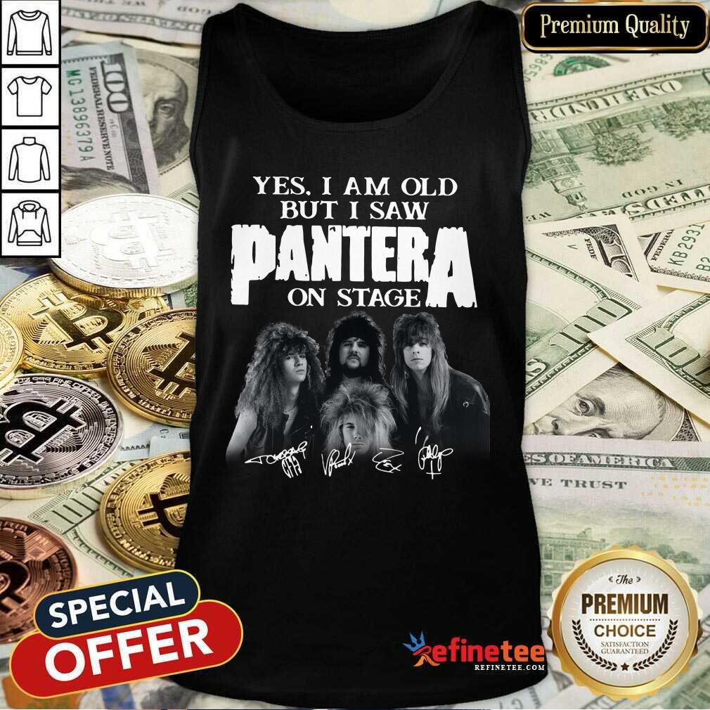 Wonderful Yes I Am Old But I Saw Panther On Stage Signatures Shirt