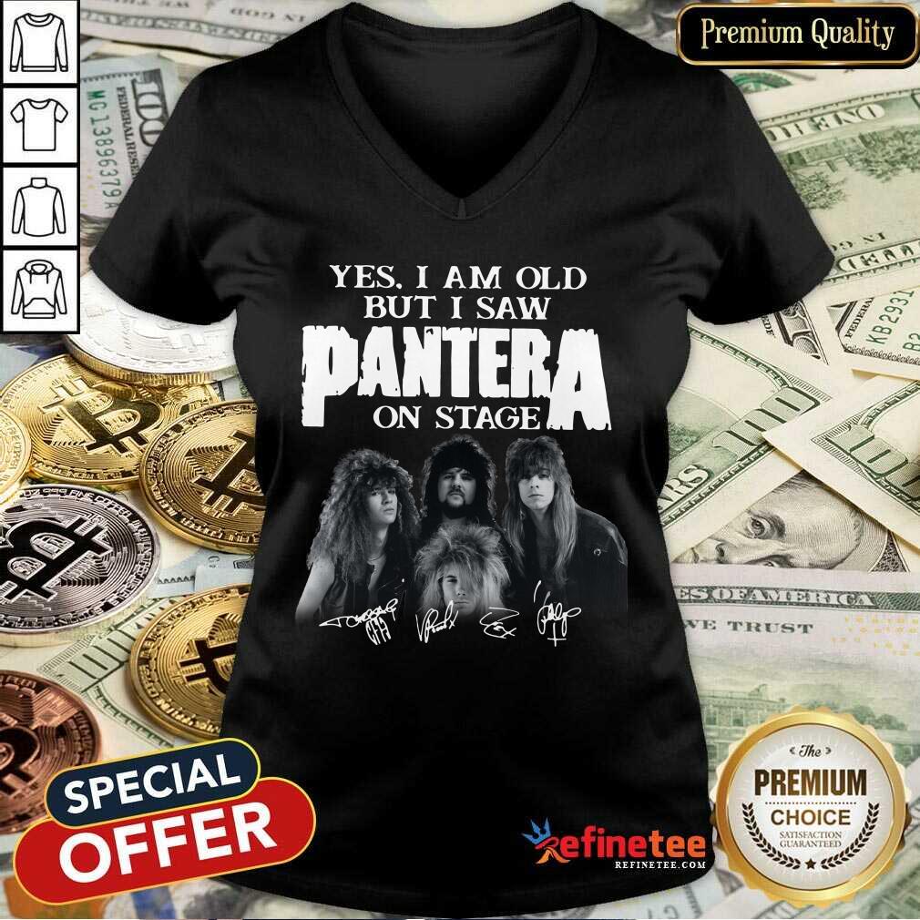 Wonderful Yes I Am Old But I Saw Panther On Stage Signatures Shirt