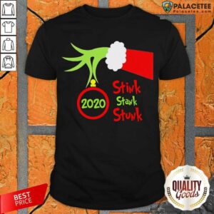 Top Grinch Hand Holding Ornament 2020 Stink Stank Stunk Merry Christmas Shirt