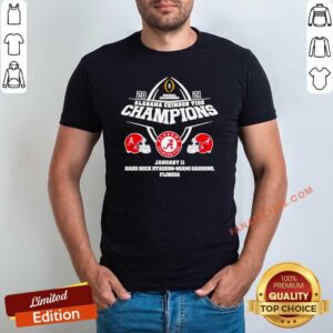 Pretty 2021 Alabama Crimson Tide Champions January 11 Miami Gardens Florida Shirt